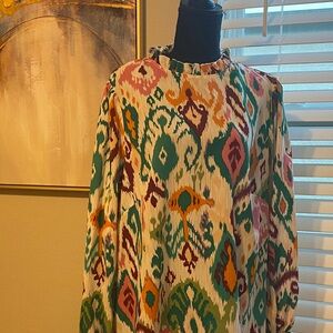 SHEIN Multicolor Patterned Blouse